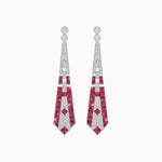 Load image into Gallery viewer, Art Deco Inspired Lozenge Shape Earrings - Shahin Jewelry