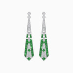 Load image into Gallery viewer, Art Deco Inspired Lozenge Shape Earrings - Shahin Jewelry