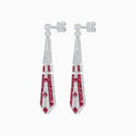Load image into Gallery viewer, Art Deco Inspired Lozenge Shape Earrings - Shahin Jewelry