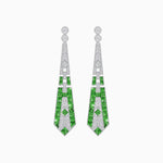 Load image into Gallery viewer, Art Deco Inspired Lozenge Shape Earrings - Shahin Jewelry