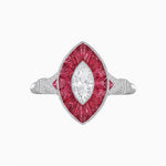 Load image into Gallery viewer, Art Deco Inspired Marquise Diamond Ring - Shahin Jewelry