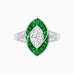 Load image into Gallery viewer, Art Deco Inspired Marquise Diamond Ring - Shahin Jewelry