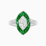 Load image into Gallery viewer, Art Deco Inspired Marquise Diamond Ring - Shahin Jewelry