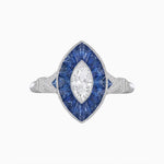 Load image into Gallery viewer, Art Deco Inspired Marquise Diamond Ring - Shahin Jewelry