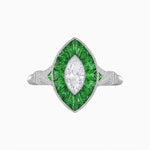 Load image into Gallery viewer, Art Deco Inspired Marquise Diamond Ring - Shahin Jewelry