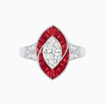 Load image into Gallery viewer, Art Deco Inspired Marquise Diamond Ring - Shahin Jewelry