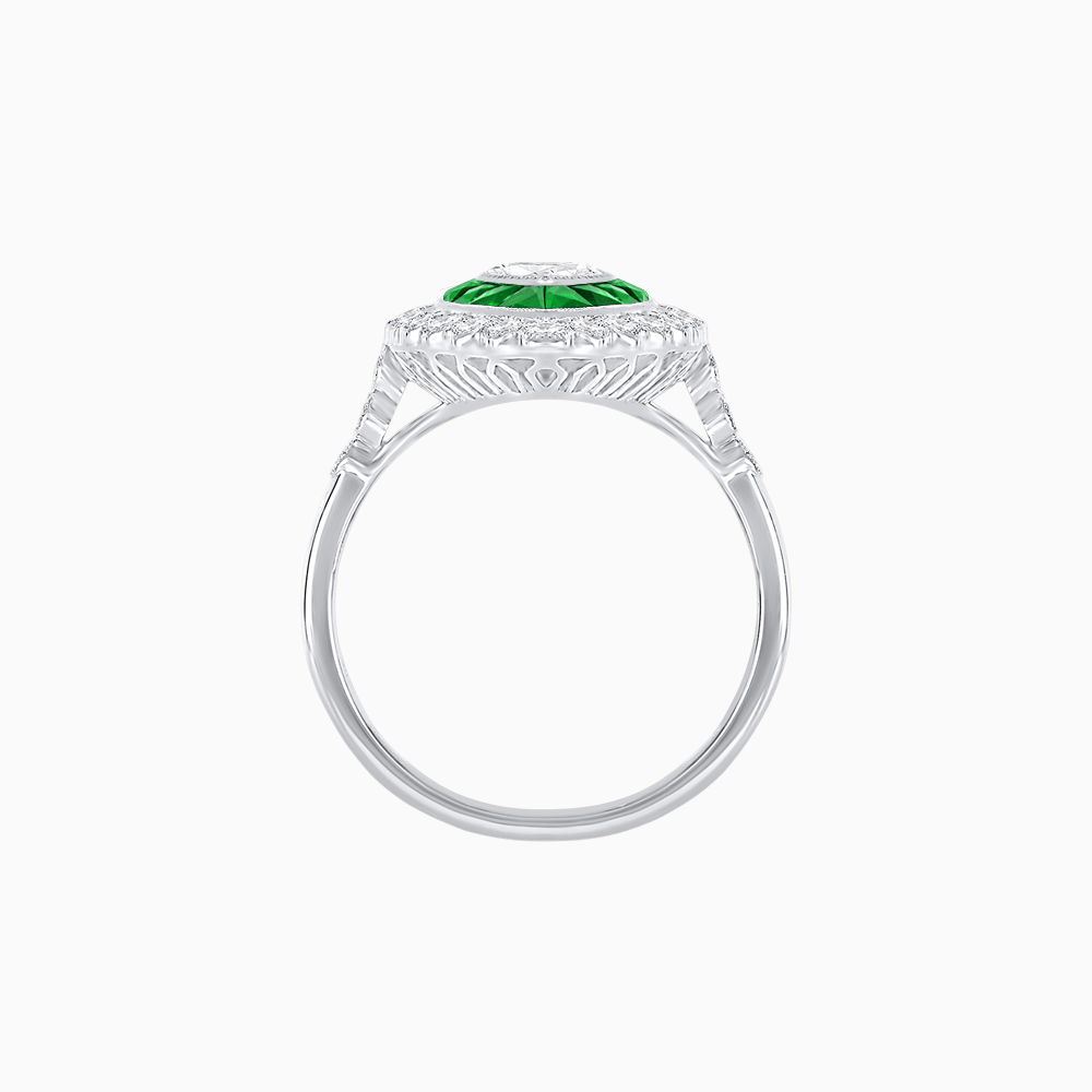 Art Deco Inspired Marquise Ring - Shahin Jewelry