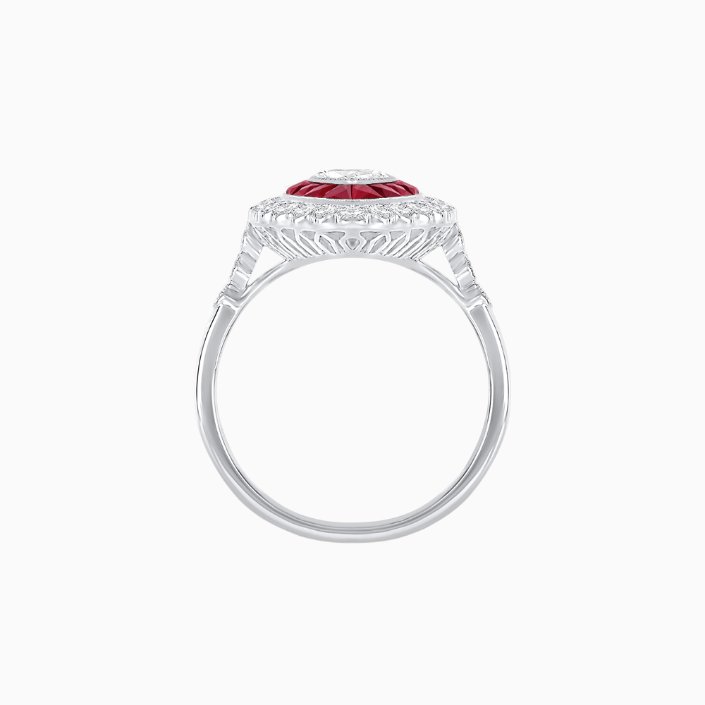 Art Deco Inspired Marquise Ring - Shahin Jewelry