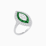 Load image into Gallery viewer, Art Deco Inspired Marquise Ring - Shahin Jewelry