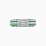 Load image into Gallery viewer, Art Deco Inspired Marquise Shaped Diamond And Gemstone Bracelet - Shahin Jewelry
