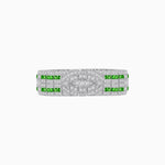 Load image into Gallery viewer, Art Deco Inspired Marquise Shaped Diamond And Gemstone Bracelet - Shahin Jewelry