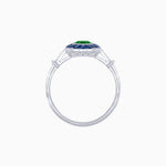 Load image into Gallery viewer, Art Deco Inspired Marquise shaped Gemstone Ring - Shahin Jewelry