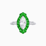 Load image into Gallery viewer, Art Deco Inspired Marquise shaped Ring - Shahin Jewelry