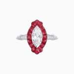 Load image into Gallery viewer, Art Deco Inspired Marquise shaped Ring - Shahin Jewelry