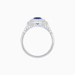 Load image into Gallery viewer, Art Deco Inspired Octagon - shaped with Gemstone Ring - Shahin Jewelry