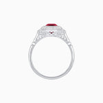 Load image into Gallery viewer, Art Deco Inspired Octagon - shaped with Gemstone Ring - Shahin Jewelry