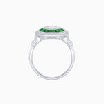 Load image into Gallery viewer, Art Deco Inspired Octagonal French-Cut Gemstone Ring - Shahin Jewelry