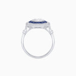 Load image into Gallery viewer, Art Deco Inspired Octagonal French-Cut Gemstone Ring - Shahin Jewelry