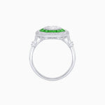 Load image into Gallery viewer, Art Deco Inspired Octagonal French-Cut Gemstone Ring - Shahin Jewelry