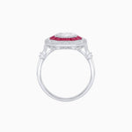 Load image into Gallery viewer, Art Deco Inspired Octagonal French-Cut Gemstone Ring - Shahin Jewelry