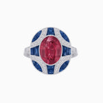Load image into Gallery viewer, Art Deco Inspired Oval Cut Gemstone Ring - Shahin Jewelry