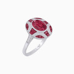Load image into Gallery viewer, Art Deco Inspired Oval Cut Gemstone Ring - Shahin Jewelry