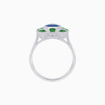 Load image into Gallery viewer, Art Deco Inspired Oval Cut Gemstone Ring - Shahin Jewelry
