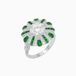 Load image into Gallery viewer, Art Deco Inspired Peacock Diamond Ring - Shahin Jewelry