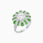 Load image into Gallery viewer, Art Deco Inspired Peacock Diamond Ring - Shahin Jewelry