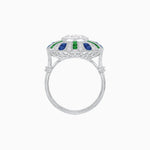 Load image into Gallery viewer, Art Deco Inspired Peacock Diamond Ring - Shahin Jewelry