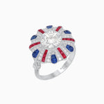 Load image into Gallery viewer, Art Deco Inspired Peacock Diamond Ring - Shahin Jewelry