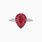 Load image into Gallery viewer, Art Deco Inspired Pear Shape Gemstone Ring - Shahin Jewelry