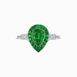 Load image into Gallery viewer, Art Deco Inspired Pear Shape Gemstone Ring - Shahin Jewelry