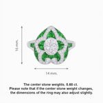 Load image into Gallery viewer, Art Deco Inspired pear shaped engagement ring with diamond - Shahin Jewelry
