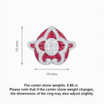 Load image into Gallery viewer, Art Deco Inspired pear shaped engagement ring with diamond - Shahin Jewelry