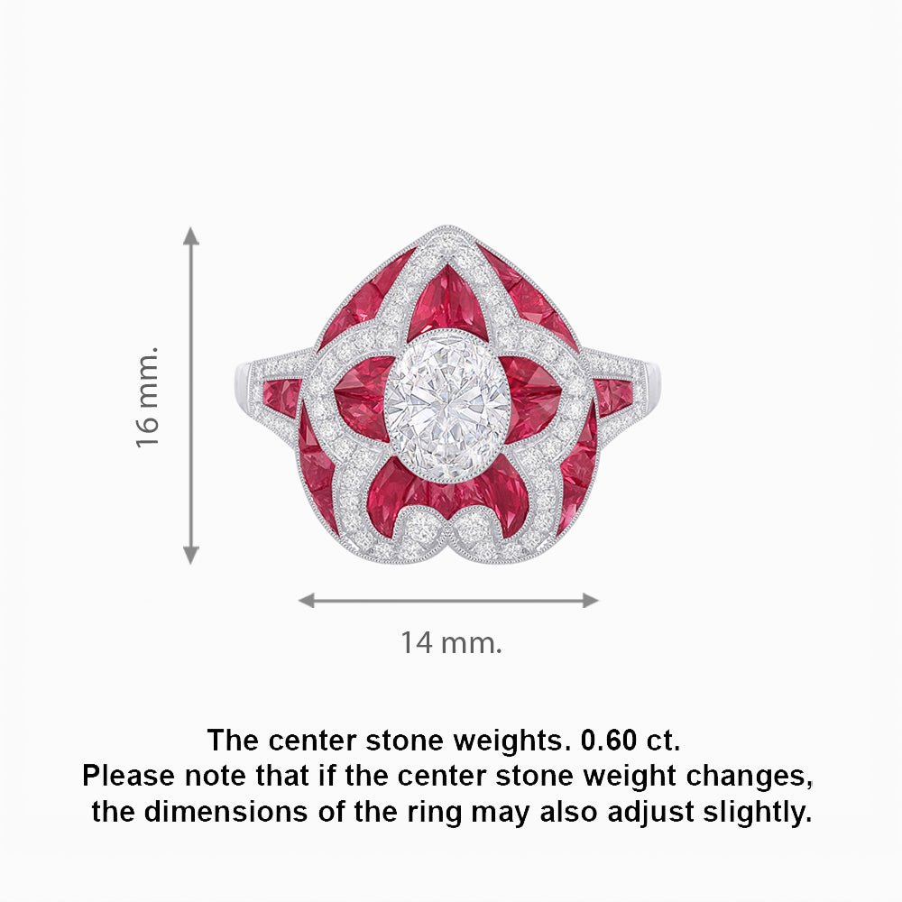 Art Deco Inspired pear shaped engagement ring with diamond - Shahin Jewelry