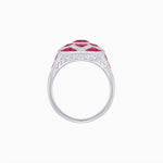 Load image into Gallery viewer, Art Deco Inspired pear shaped engagement ring with diamond - Shahin Jewelry