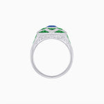 Load image into Gallery viewer, Art Deco Inspired pear shaped engagement ring with diamond - Shahin Jewelry