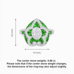 Load image into Gallery viewer, Art Deco Inspired pear shaped engagement ring with diamond - Shahin Jewelry