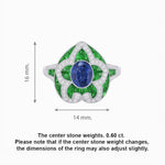 Load image into Gallery viewer, Art Deco Inspired pear shaped engagement ring with diamond - Shahin Jewelry