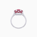 Load image into Gallery viewer, Art Deco Inspired Rectangle Cocktail Ring with Emerald Cut Gemstone - Shahin Jewelry