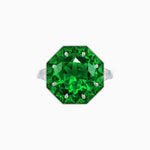 Load image into Gallery viewer, Art Deco Inspired Round Cut Cocktail Ring with Calibré Gemstone Halo - Shahin Jewelry