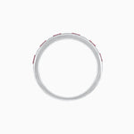 Load image into Gallery viewer, Art Deco Inspired Sapphire And Diamond Half Eternity Band - Shahin Jewelry
