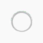 Load image into Gallery viewer, Art Deco Inspired Sapphire And Diamond Half Eternity Band - Shahin Jewelry