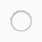 Load image into Gallery viewer, Art Deco Inspired Sapphire And Diamond Half Eternity Band - Shahin Jewelry