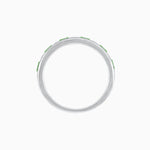 Load image into Gallery viewer, Art Deco Inspired Sapphire And Diamond Half Eternity Band - Shahin Jewelry