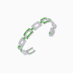 Load image into Gallery viewer, Art Deco Inspired Sapphire Diamond Link Bracelet - Shahin Jewelry