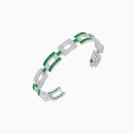 Load image into Gallery viewer, Art Deco Inspired Sapphire Diamond Link Bracelet - Shahin Jewelry