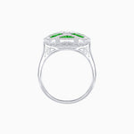Load image into Gallery viewer, Art Deco Inspired Sea Wave Convertible Oval Ring and Pendant - Shahin Jewelry