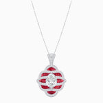 Load image into Gallery viewer, Art Deco Inspired Sea Wave Convertible Oval Ring and Pendant - Shahin Jewelry